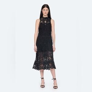NWT Sea New York Branca Black lace dress